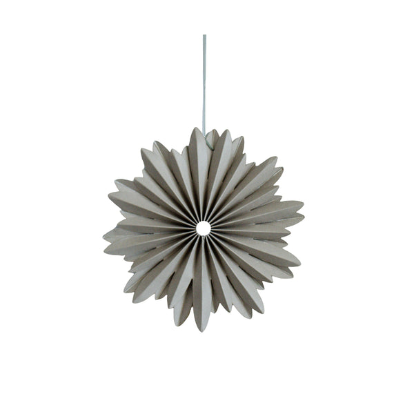 Paper Hanging Star Ornament Linen