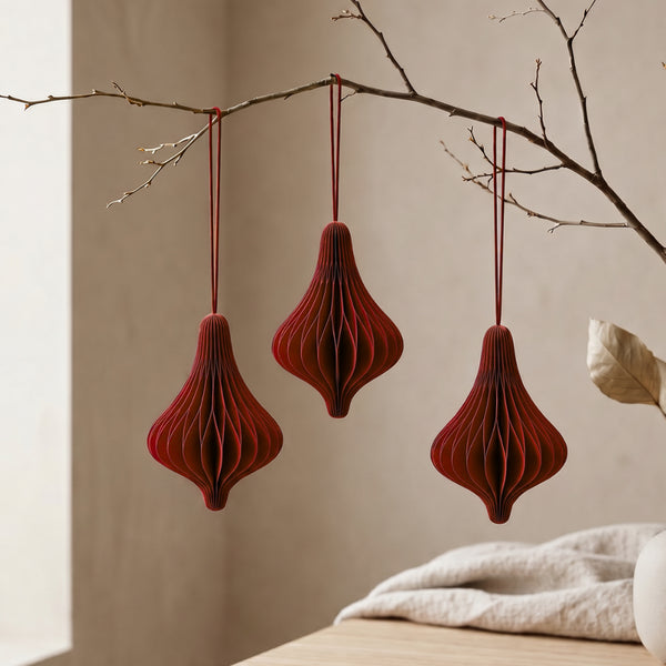 Paper Dew Drop Trio Gift Set Classic Red