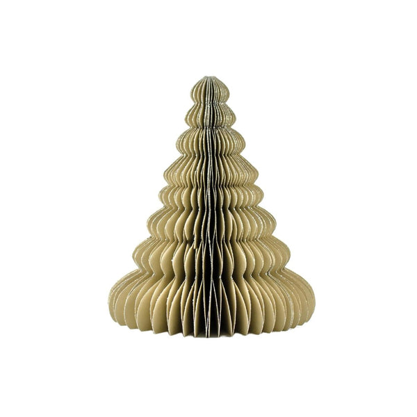 Paper Tree Standing Linen / Silver Edge 20cm