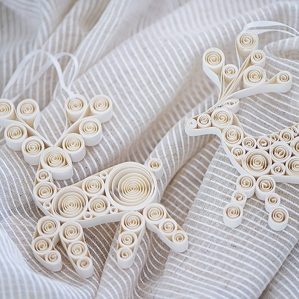 Quilling Reindeer 13.5cm Set of 2