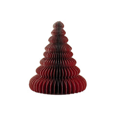 Paper Tree Standing Classic Red / Silver Edge 20cm