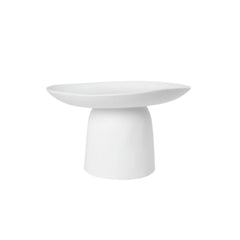 Marlowe Pedestal Platter High White