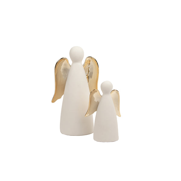 Poem LED Standing Porcelain Angel - Large