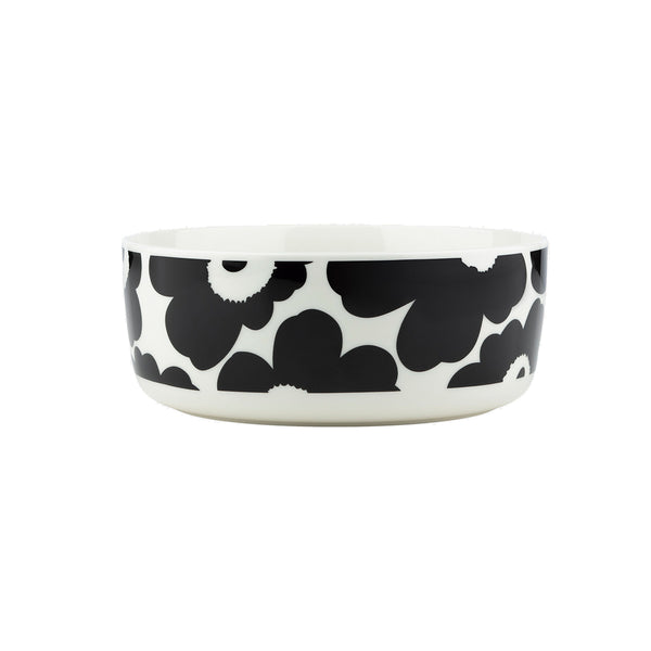 Unikko Serving Bowl 1.5 L Black and White