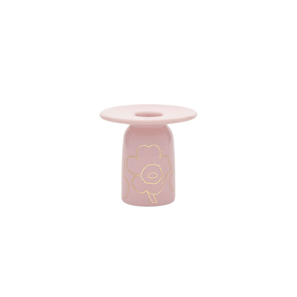 Unikko Candle Holder Pink/Gold