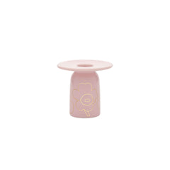 Unikko Candle Holder Pink/Gold