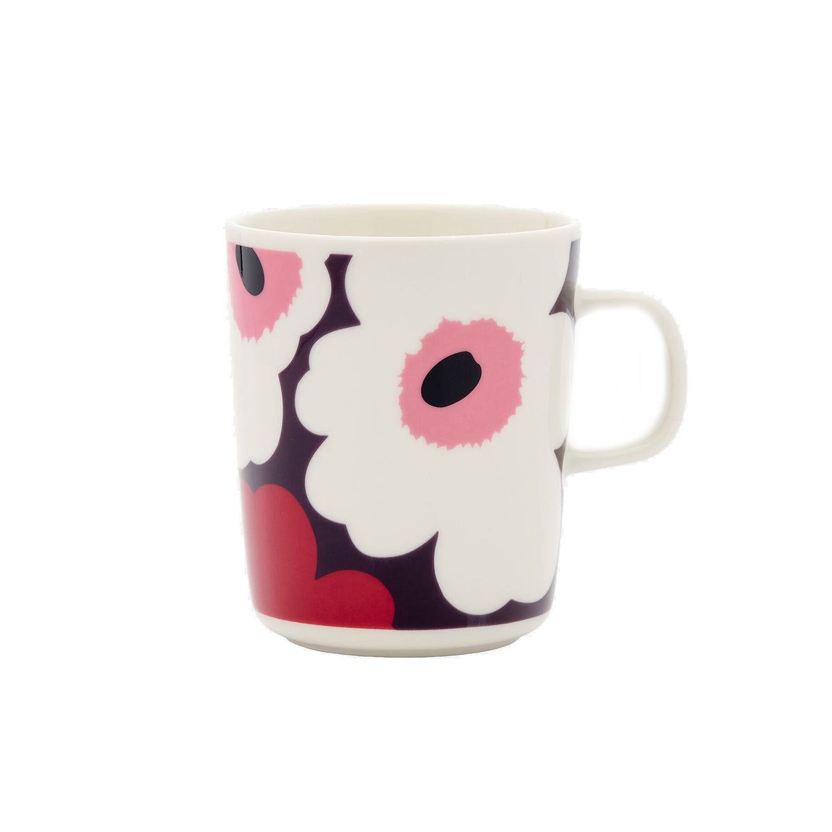 Oiva Unikko Mug Red/Pink/Burgundy