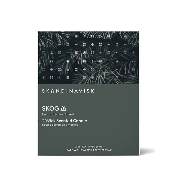 SKOG Forest / Calm of the Boreal Forest 2 Wick Candle 350g