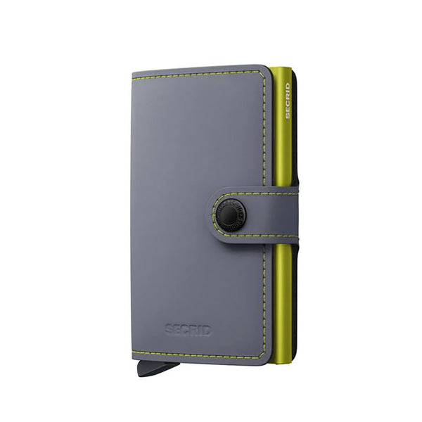 Mini Wallet Matte Lime & Grey