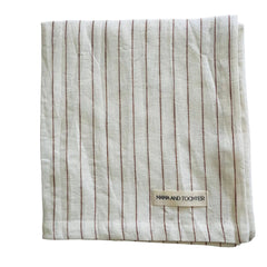 Striped french linen tea towel