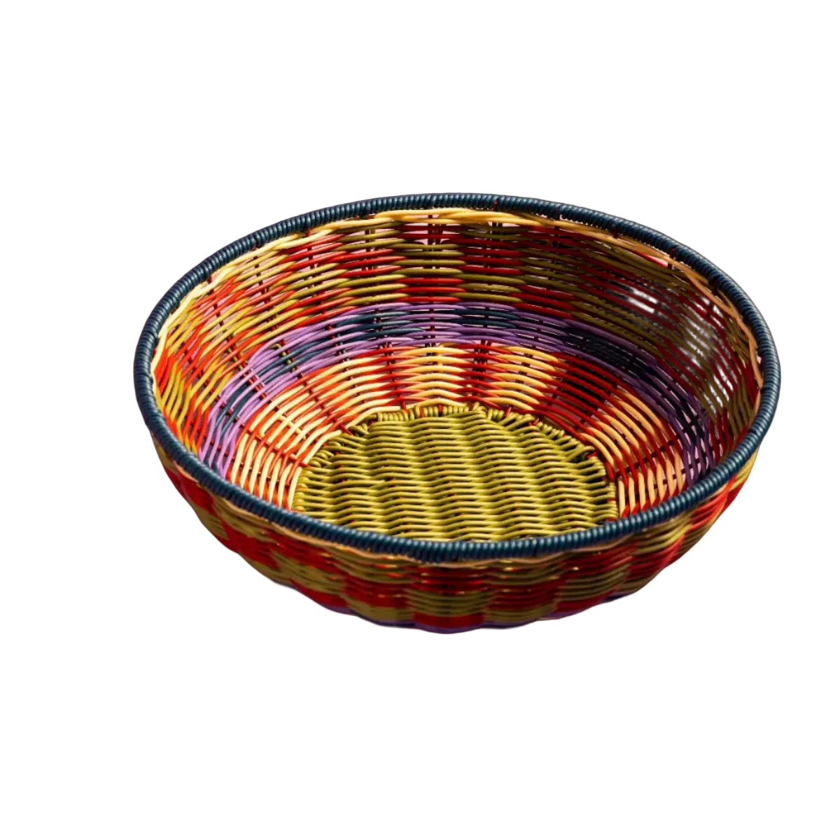 Woven Bowl - Red/Olive