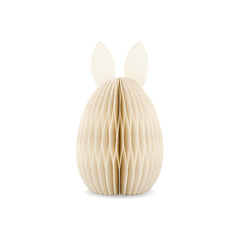 Paper Easter Egg Rabbit Off White Medium