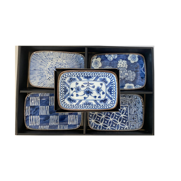 Somekoubou Rectangle Plate / Set 5