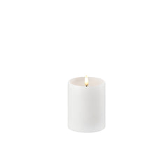 Uyuni Single Wick Pillar Candle Nordic White 5cm x 7.6cm