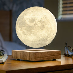 Smart Moon Lamp Natural Walnut