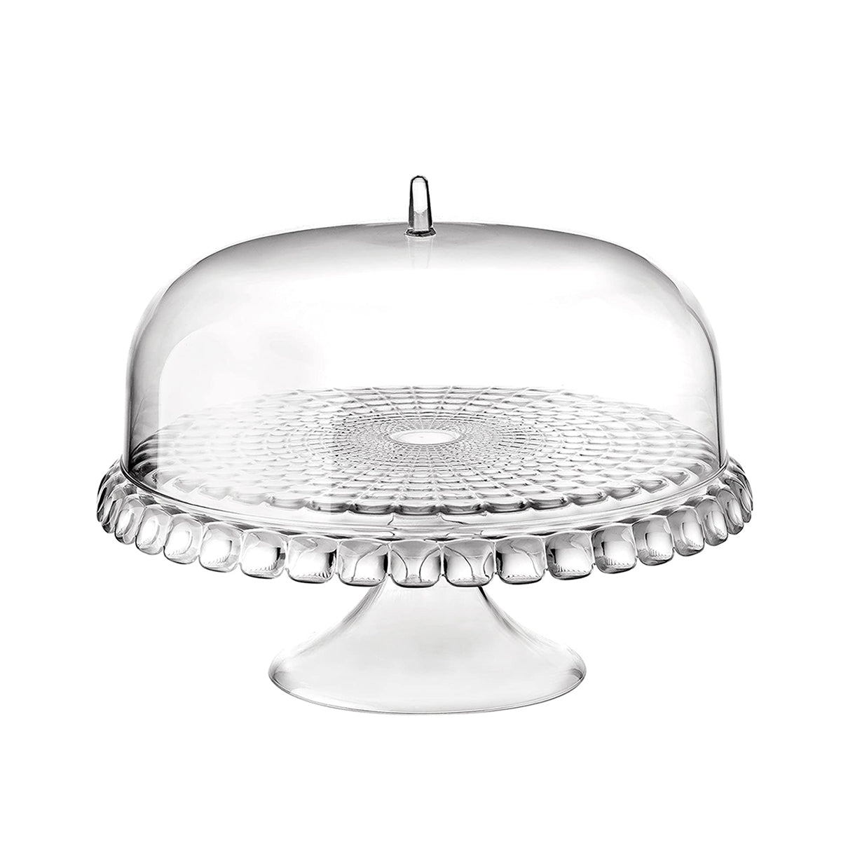 Tiffany Small Cake Stand With Dome Clear