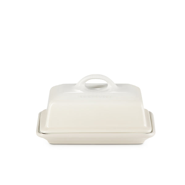 Stoneware Butter Dish Meringue