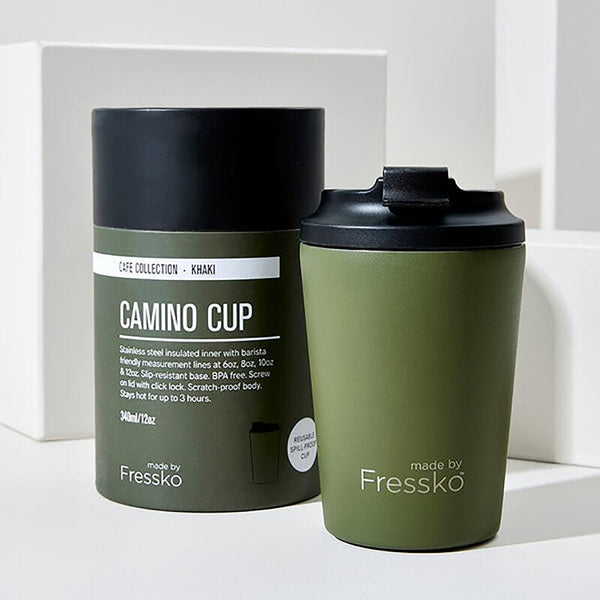 Camino Re-Usable Cup 12oz Khaki