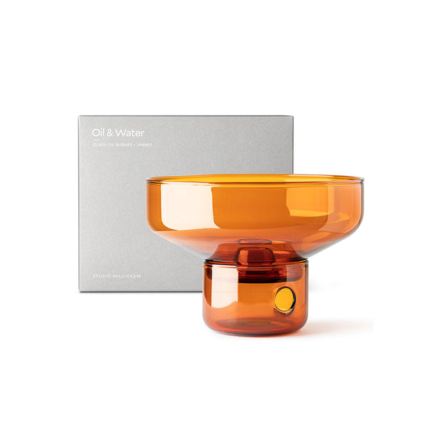 Oil and Water Glass Diffuser Amber