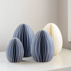 Paper Easter Egg Dusty Blue Medium