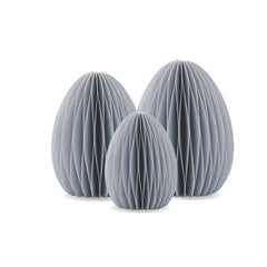 Paper Easter Egg Dusty Blue Small