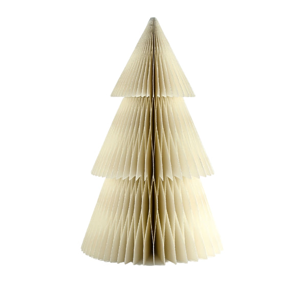 Paper Tree Standing Off White / Silver Edge 30cm