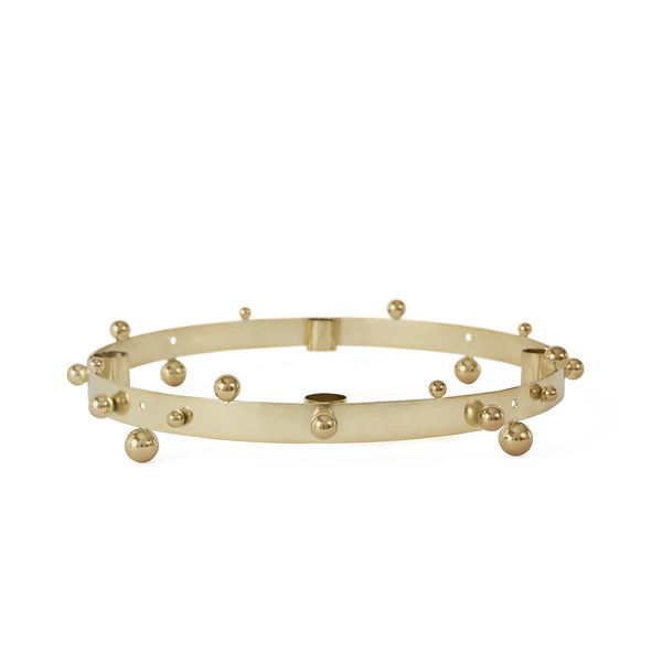 Pearl Advent Brass Candleholder