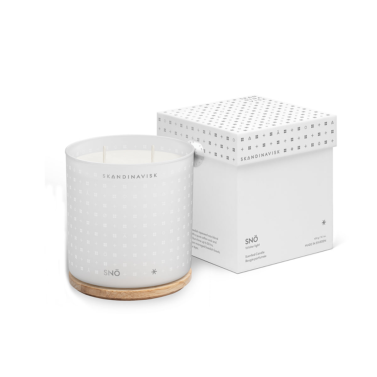 SNO Snow/ Winter Light 2 wick Candle