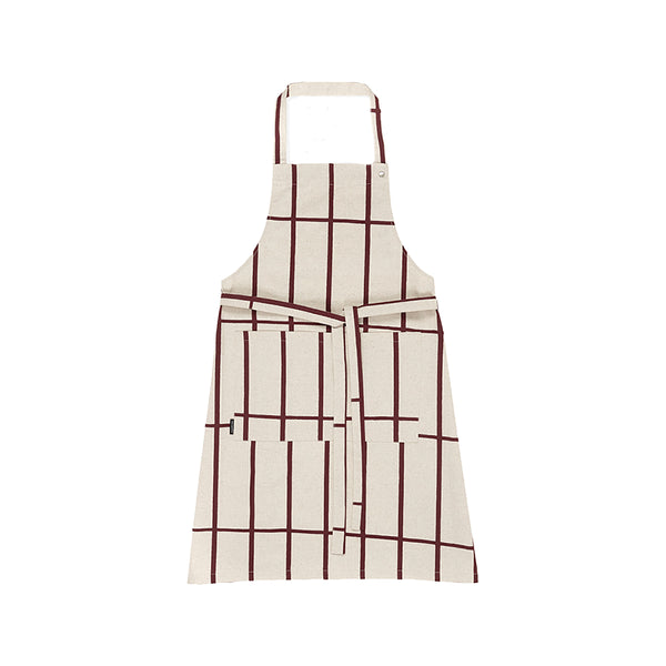 Tiiliskivi Apron Linen / Dark Red