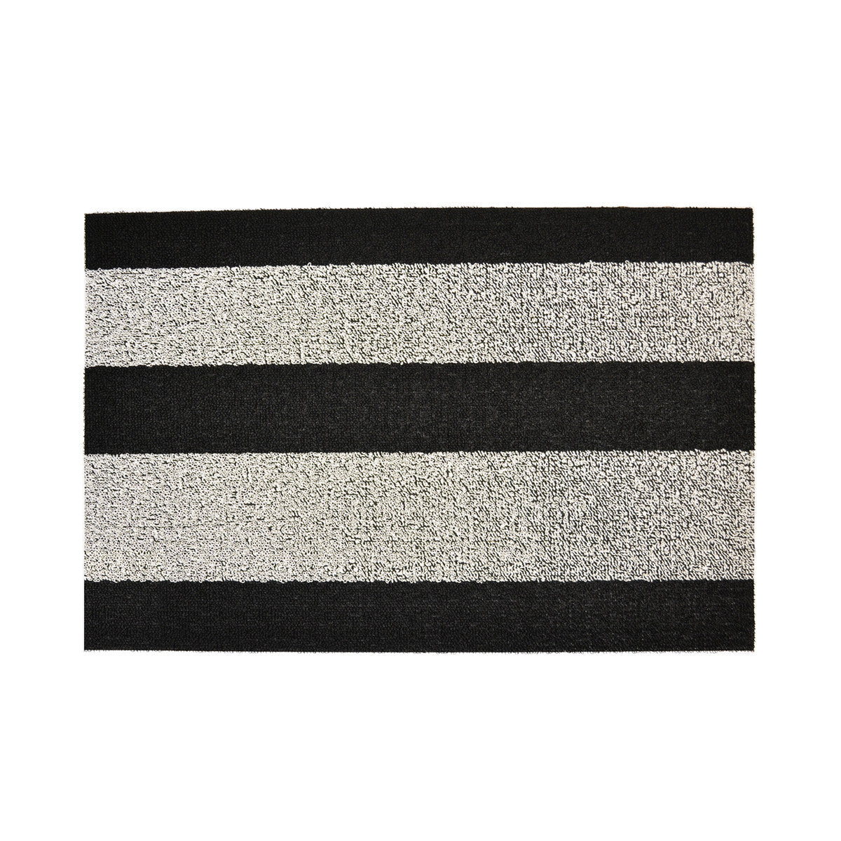 Shag Doormat Black & White