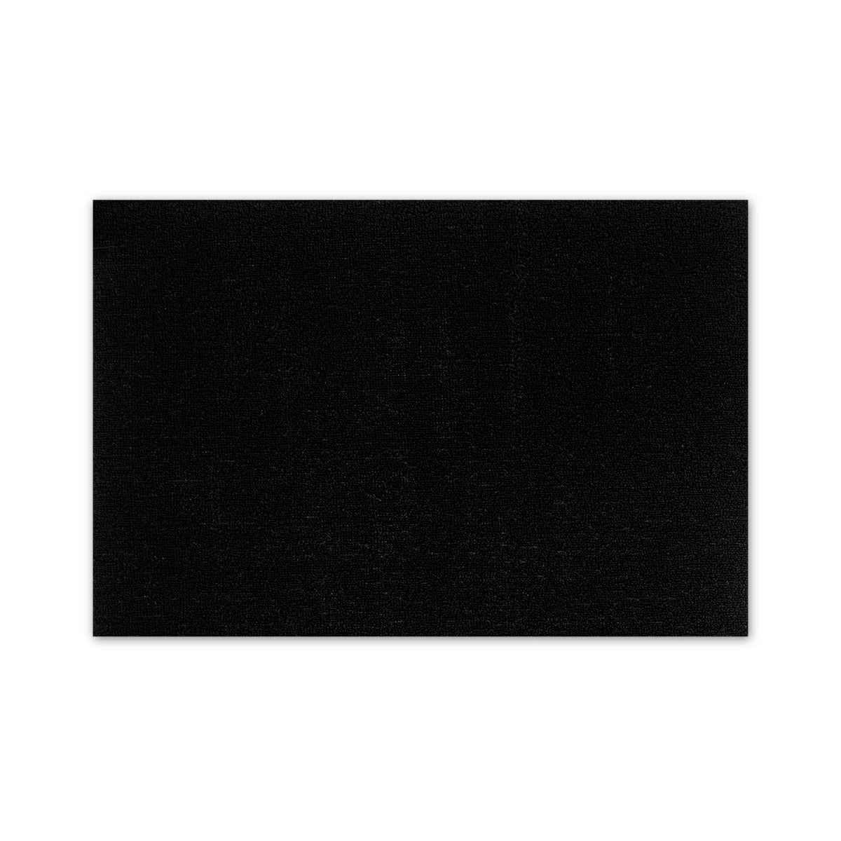 Shag Doormat Solid Black