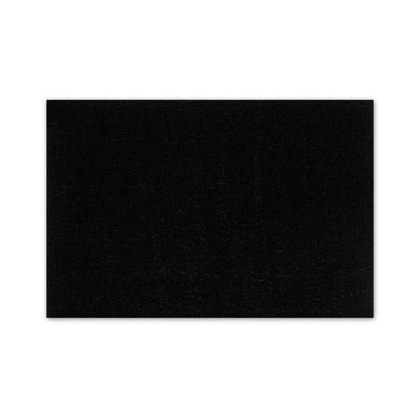 Shag Doormat Solid Black