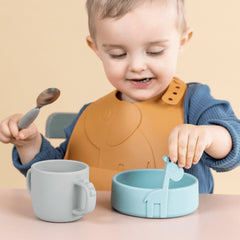 Peekaboo First Meal Set Blue