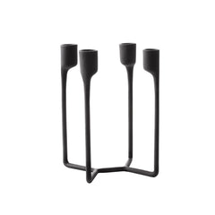 Heima 4 Arm Candlestick Black