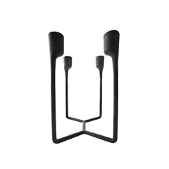 Heima 4 Arm Candlestick Black