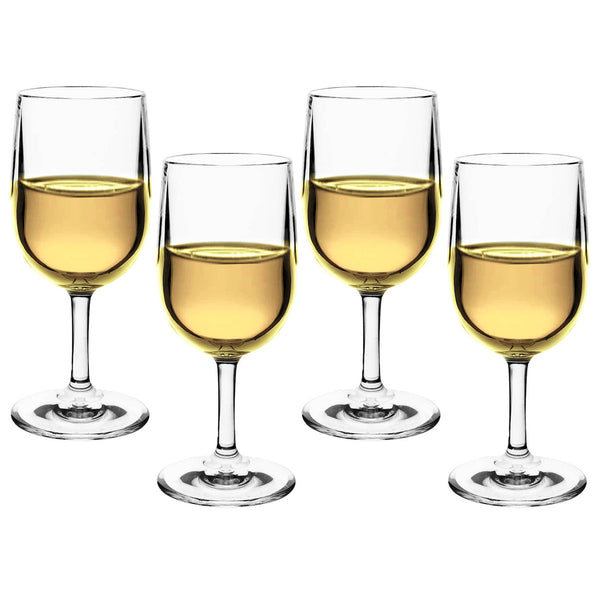 Polycarbonate White Wine Glasses / Set 4